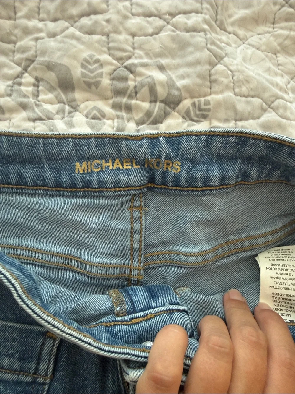 Michael Kors Women's Light Wash Straight-Leg Jeans
